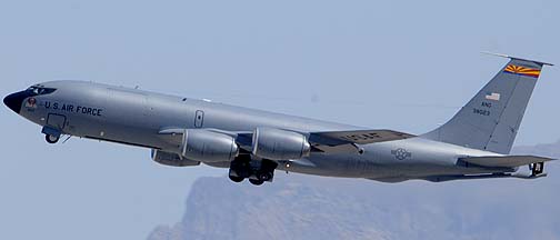 Boeing KC-135R Stratotanker 63-8023 of the 161st Air Refueling Wing, Mesa Gateway Airport, March 11, 2011
